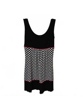 Black & White Polka Dot Mini Sundress Polished Flirty Playful Chic Summer